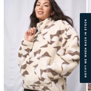 United By Blue Recycled Sherpa Half Zip Pullover